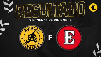 Resumen Águilas Cibaeñas VS Leones Del Escogido - 13 de Diciembre del 2024