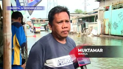 Pantauan Udara Banjir Rob Rendam Muara Angke, Aktivitas Warga Terganggu