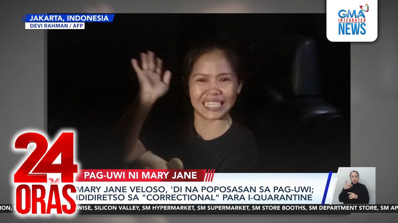 Mary Jane Veloso, ibibiyahe pa-airport mula piitan niya sa Jakarta, 9PM PHL time | 24 Oras