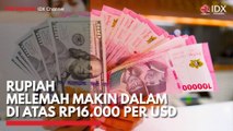 Rupiah Melemah Makin Dalam di Atas Rp16.000 per USD
