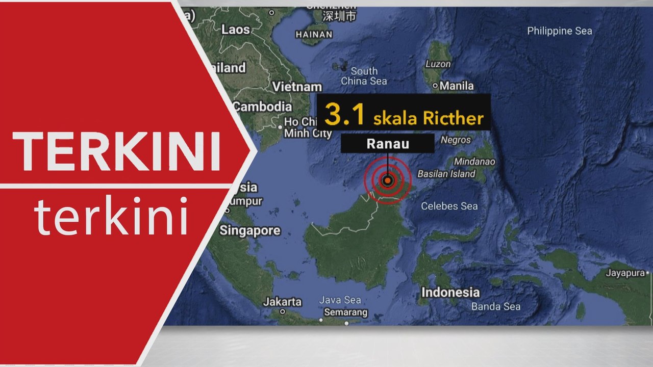 [TERKINI] Satu lagi gempa bumi dikesan di Ranau
