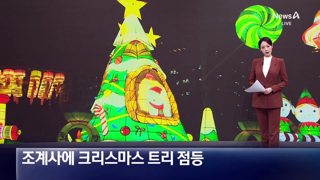 조계사에 성탄 트리…종교 화합하듯 ‘반짝반짝’