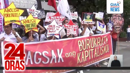 Paglobo sa budget ng Kongreso at pagbawas sa pondo ng DepEd, atbp. tinututulan ng ilang grupo | 24 Oras