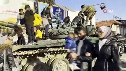 Esad'ın kanlı tankları Suriyeli çocuklara oyuncak oldu