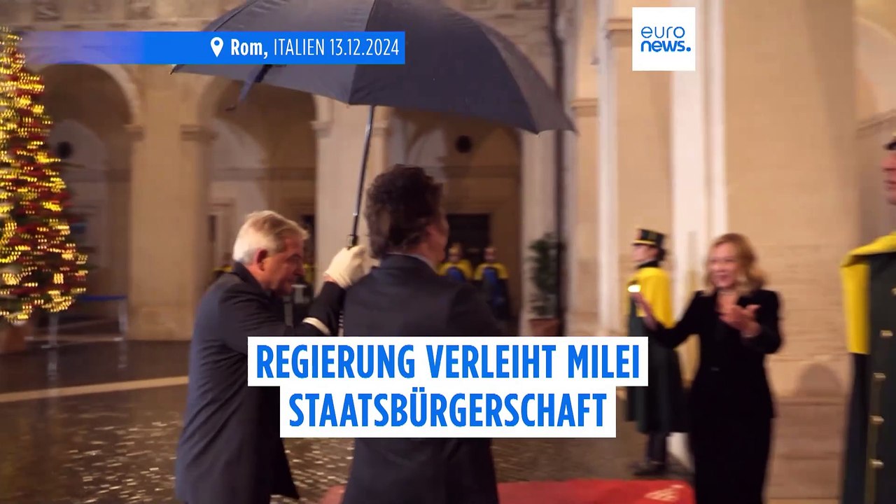 Shitstorm nach Verleihung der italienischen Staatsbürgerschaft an Argentiniens Präsidenten Milei