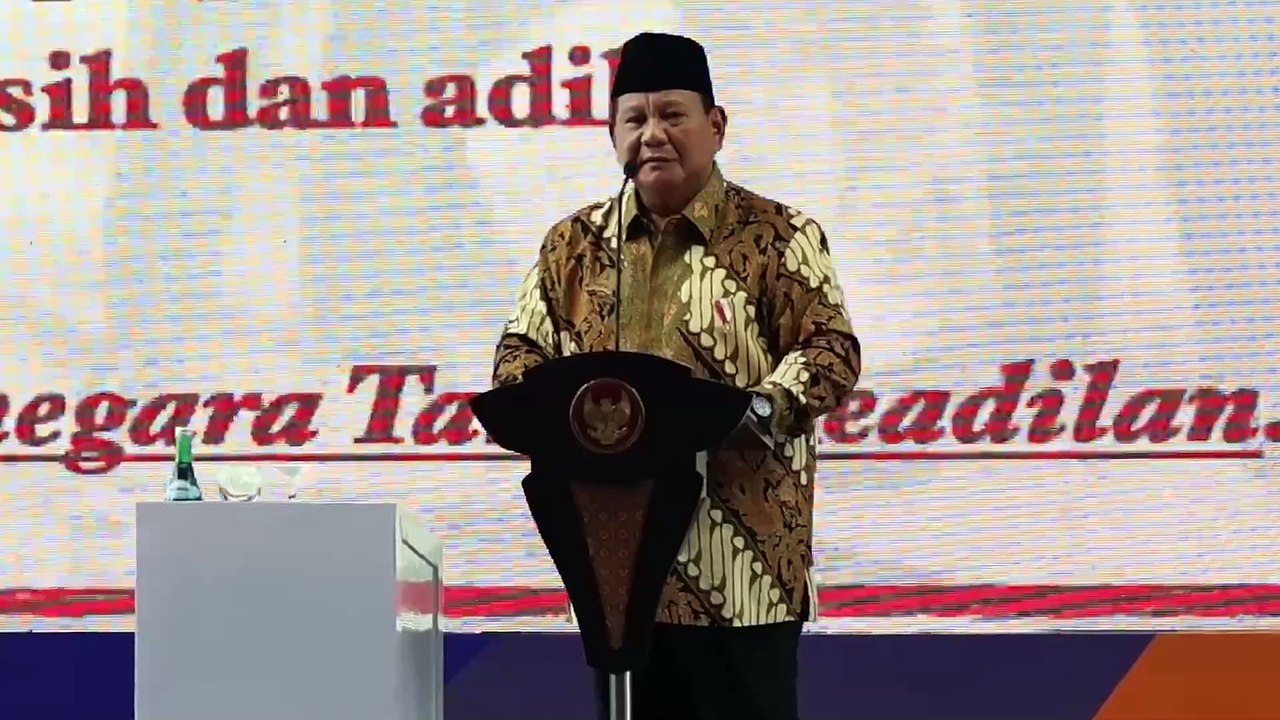 Prabowo Tegaskan Komitmen Pemerintahan Bersih Rayat Bahagia di Milad Muhammadiyah ke-112