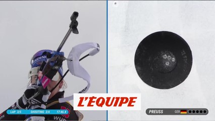 Le résumé de la poursuite d'Hochfilen, remportée par Lou Jeanmonnot - Biathlon - CM (F)