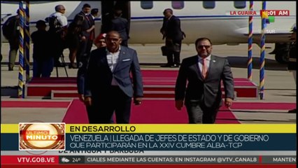 Arriba a Venezuela primer ministro de Antigua y Barbuda