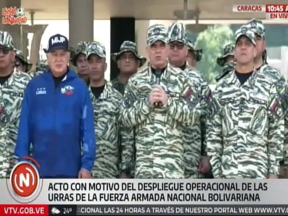 Vpdte. Sectorial Vladimir Padrino López: Con esta dotación de equipos estamos garantizando la paz nacional