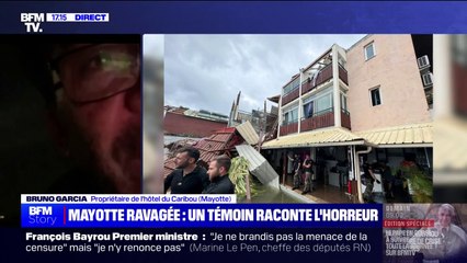 "Je n'ai plus d'hôtel, il est détruit dans sa totalité": Bruno Garcia a vu son hôtel ravagé par le cyclone à Mayotte