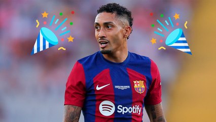 Pamba a Raphinha, así celebran su cumpleaños en el vestidor del Barça antes de enfrentar al Leganés