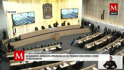 Alejandro Armenta rinde protesta como gobernador de Puebla