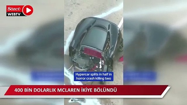 400 bin dolarlık McLaren ikiye bölündü