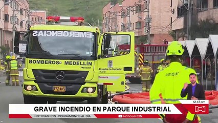 Incendio de grandes magnitudes en bodega de Girardota, Antioquia