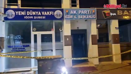 Iğdır'da AK Parti İl Başkanlığı binasına molotoflu saldırı! 2 kişi yakalandı