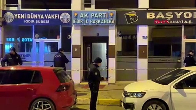 Iğdır'da AK Parti İl Başkanlığı binasına molotoflu saldırı