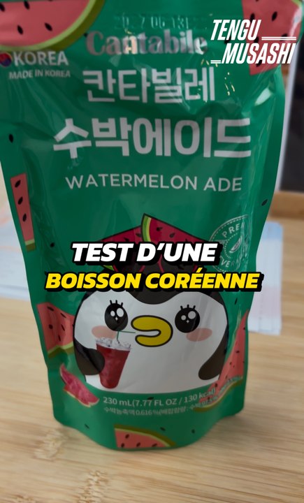 On test une boisson coreenne a la pasteque ! 🧃🥤🍉