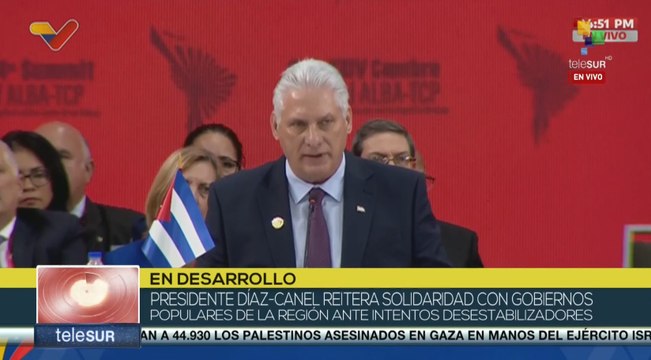 Pdte. Díaz-Canel: ALBA-TCP representa la integración de nuestros pueblos