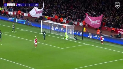 Arsenal vs AS Monaco 3 x 0  Champions League  Saka scores LewisSkelly impresses HIGHLIGHTS
