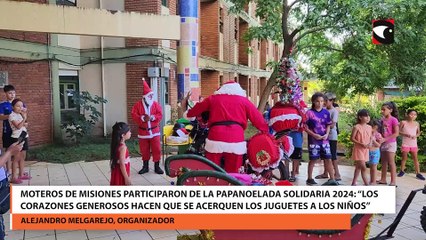 Moteros de toda la provincia participaron de la Papanoelada Solidaria 2024: “Los corazones generosos hacen que se acerquen los juguetes a los niños”