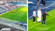 Se viraliza padre bendiciendo el Estadio BBVA antes de la final entre Rayados y América