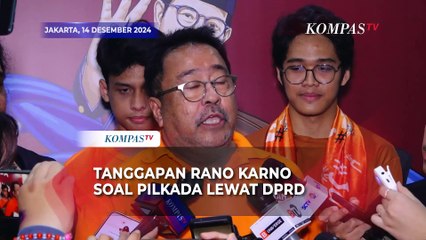 Pernyataan Presiden Prabowo soal Pilkada Lewat DPRD, Begini Tanggapan Rano Karno