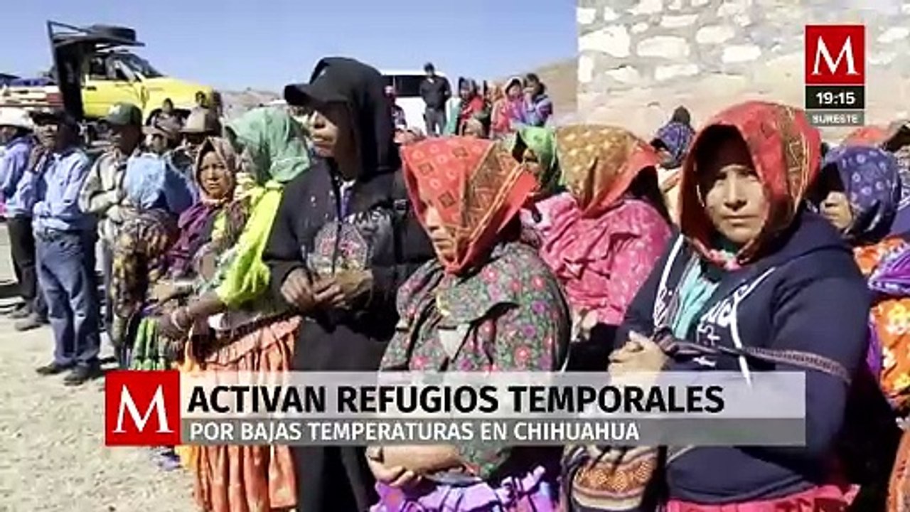 Personas buscan refugios en albergues temporales por las bajas temperaturas en Chihuahua