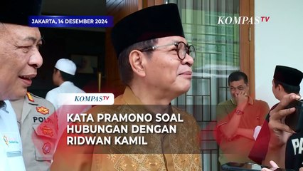 Kata Pramono Anung Soal Hubungannya dengan Ridwan Kamil Usai Pilkada Jakarta 2024