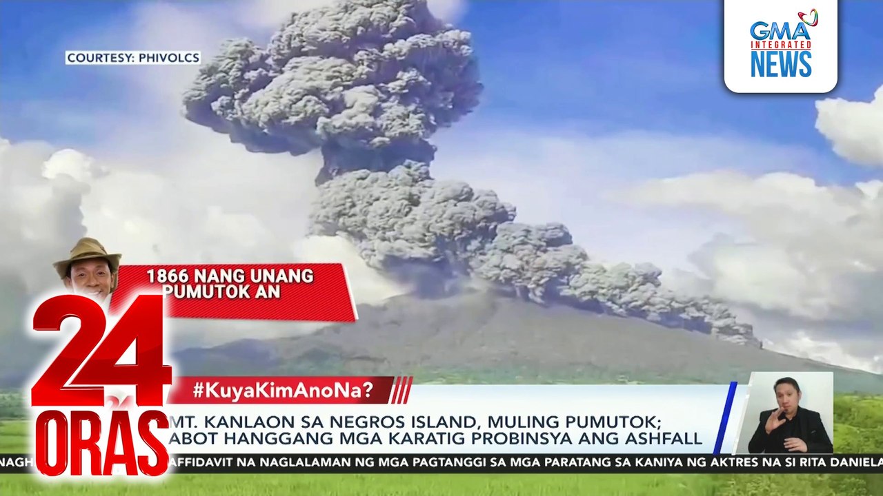 #KuyaKimAnoNa? - Ashfall ng Mt. Kanlaon, abot hanggang karatig probinsya; Muling pagbubukas ng Notre-Dame Cathedral sa Paris matapos masunog; Mga kampana ng Dalaguete Church, Cebu na sinira ng mga kalamidad, pinalitan... | 24 Oras