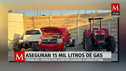 FGR hace un operativo en una gasera clandestina en el estado de Hidalgo