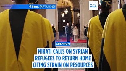 Mikati calls for Syrian refugees in Lebanon to return home citing strain on resources