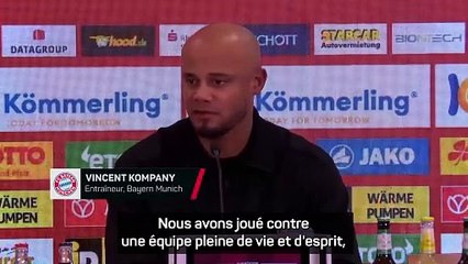 Kompany : "Nous n'étions pas à notre meilleur niveau"