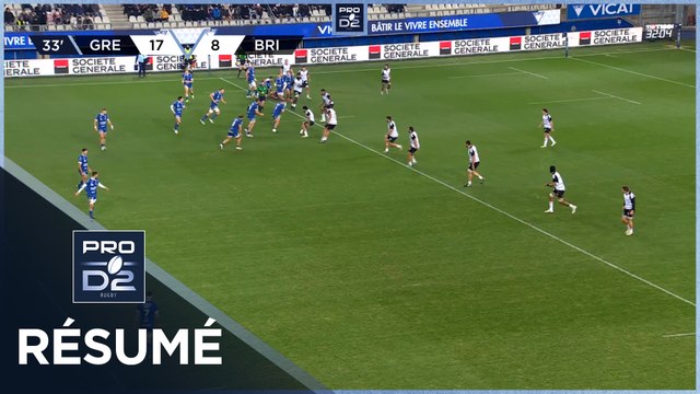 PRO D2 Saison 2024-2025 J14 - Résumé FC Grenoble Rugby - CA Brive