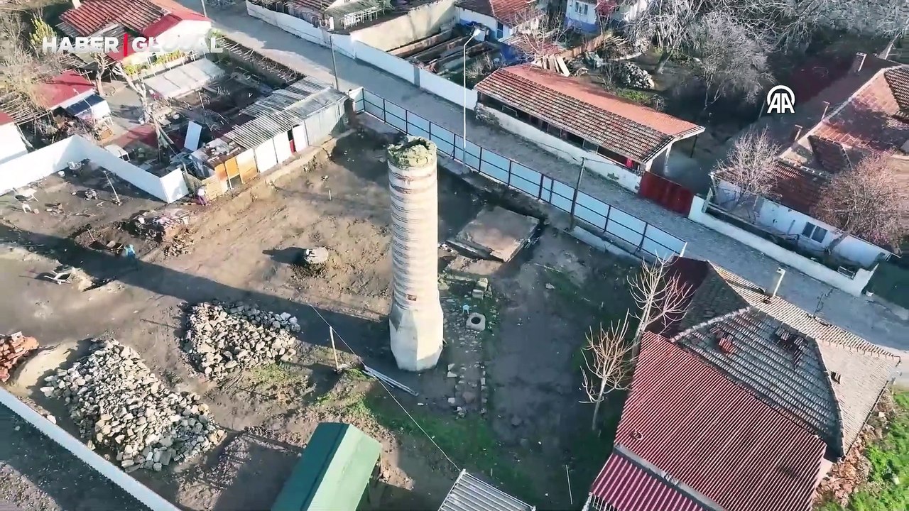 Günümüze sadece minaresinin yarısı ulaştı: Caminin restorasyonuna başlandı