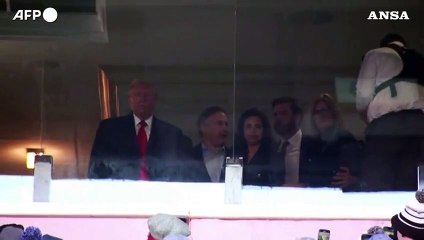 Usa, Trump e Vance in tribuna per il match di football tra Esercito e Marina