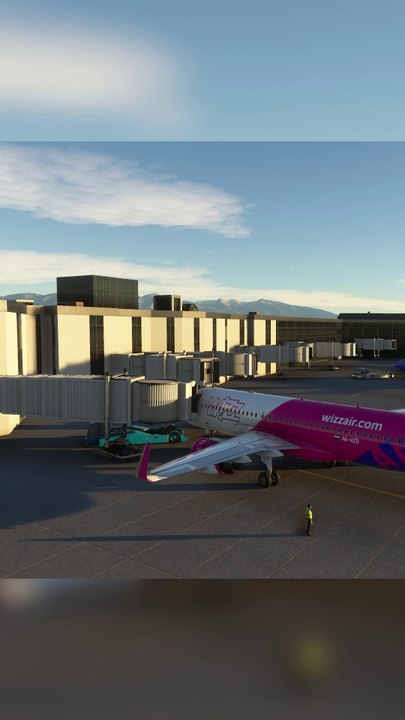 Passenger Boarding Bridge: Wizz Air Abu Dhabi A320neo at Salt Lake City International Airport, USA  #flights #fly #flightlovers #Canada #USA #Japan  #aviation #A320neo #flying #FlyingLovers #aviationlovers #landinglovers