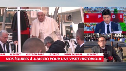 Le pape François entame sa visite sur l'île de Beauté