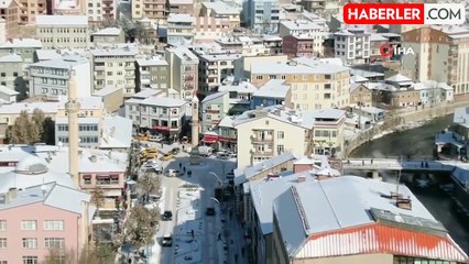 Bayburt'ta Dondurucu Soğuk Hava Etkili Oluyor