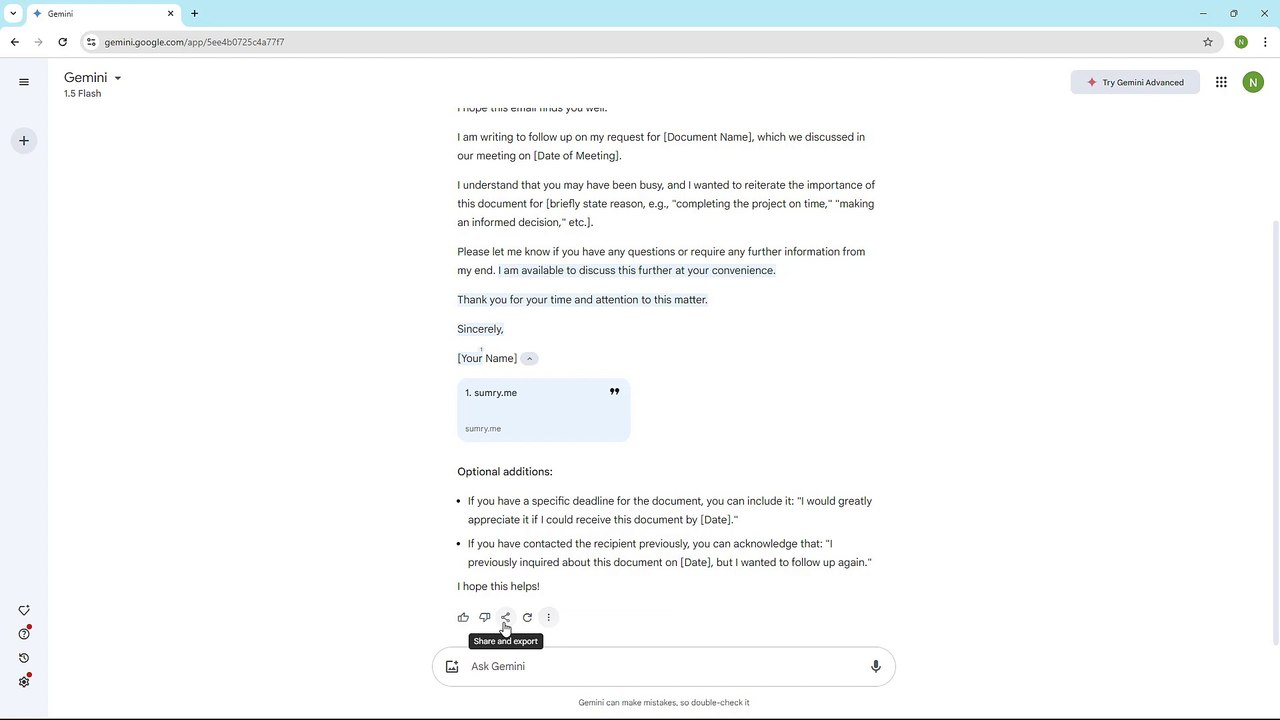Google Gemini Course Section 24 Exporting to Gmail as Draft