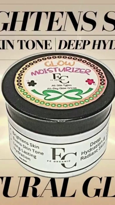 "Glow Moisturizer Cream | Brightens Skin, Hydrates & Non-Greasy Formula for a Natural Glow fcorganic