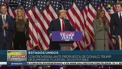 Controversia ante propuesta de Donald Trump de eliminar el flúor del agua potable