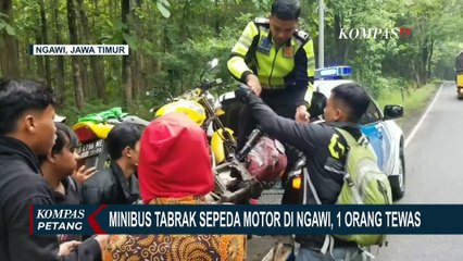 Mobil Elf Romobongan Hajatan Tabrak Sepeda Motor di Ngawi, 1 Orang Tewas