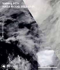 El iceberg más grande del mundo vuelve a moverse