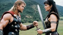 MCU Thor & Xena Warrior Princess crossover ship | heroic fantasy TV series heroine & Marvel movie superhero multiverse