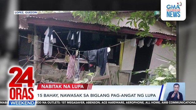 24 Oras Weekend Part 1 - 15 bahay, nawasak sa biglang pag-angat ng lupa; Rider na nagulungan ng bus; Next goal ni The Voice USA Grand Champion Sofronio Vasquez ; atbp.
