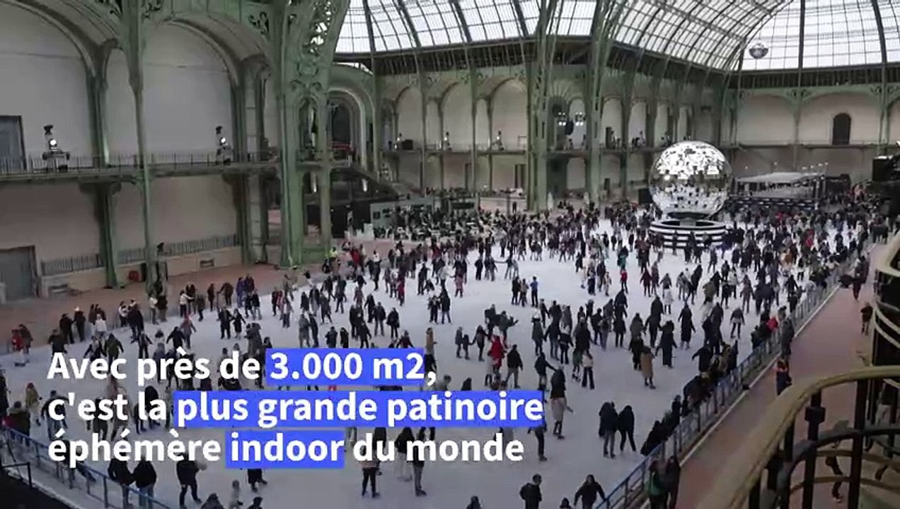 La patinoire géante du Grand Palais rouvre ses portes