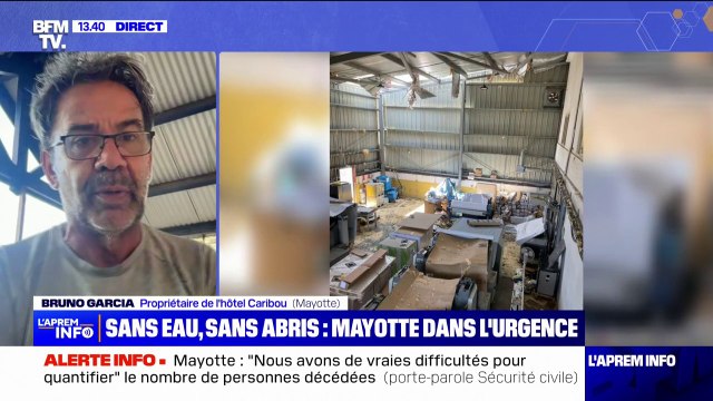 Mayotte: La priorité, c'est l'eau et manger , confie ce propriétaire d'hôtel après le passage du cyclone Chido