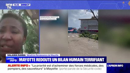 Mayotte: "Le soir, on se barricade", confie Salama Ramia (Renaissance), face à l'insécurité grandissante sur l'archipel après le passage du cyclone Chido