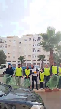 حي المنتزه مكناس حملة نظافة جمعيات المجتمع المدني