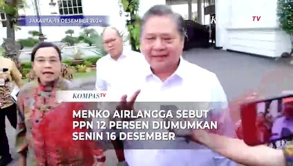 Menko Airlangga Umumkan PPN 12 Persen dan Paket Kebijakan Ekonomi Senin 16 Desember